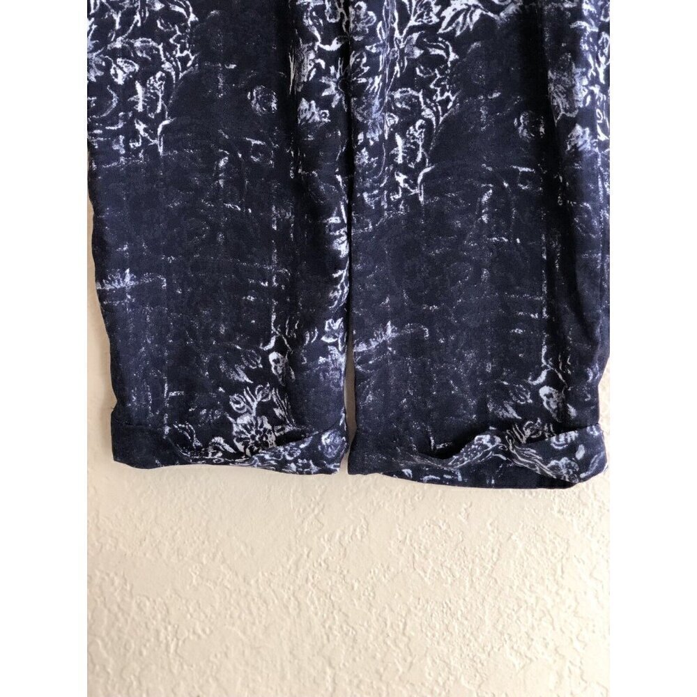 Lily White Women's Printed Drawstring Tapered Jumpsuit Size M - Picture 5 of 11